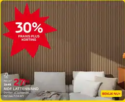 Praxis Mdf lattenwand aanbieding