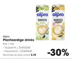HANOS Alpro Plantaardige drinks aanbieding