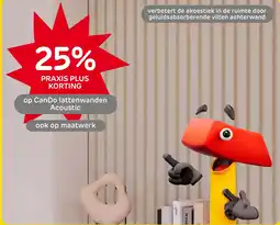 Praxis Can Do lattenwanden Acoustic aanbieding
