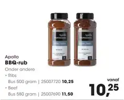 HANOS Apollo bbq-rub aanbieding