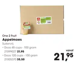 HANOS One 2 Fruit Appelmoes aanbieding