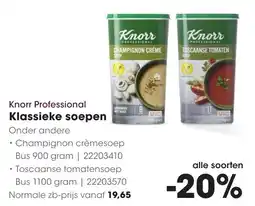 HANOS Knorr Professional Klassieke soepen aanbieding