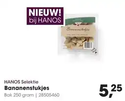 HANOS Hanos selektie bananenstukjes aanbieding