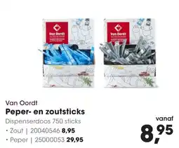 HANOS Van Oordt Peper- en zoutsticks aanbieding