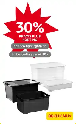 Praxis PVC opbergboxen aanbieding