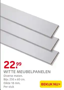 Praxis Witte meubelpanelen aanbieding