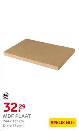 Praxis Mdf plaat aanbieding