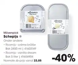 HANOS Mövenpick Schepijs aanbieding