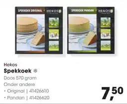 HANOS Hekos Spekkoek aanbieding
