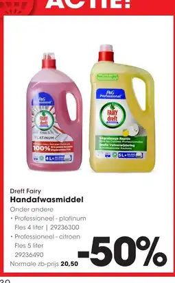 HANOS Dreft Fairy Handafwasmiddel aanbieding