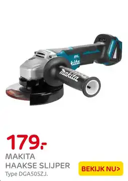 Praxis Makita haakse slijper aanbieding