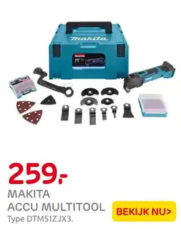 Praxis Makita accu multitool aanbieding
