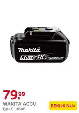 Praxis Makita accu aanbieding