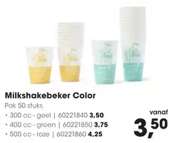 HANOS Milkshakebeker Color aanbieding