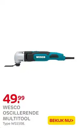 Praxis Wesco oscillerende multitool aanbieding