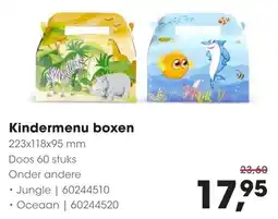 HANOS Kindermenu boxen aanbieding