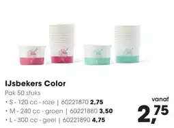 HANOS IJsbekers Color aanbieding