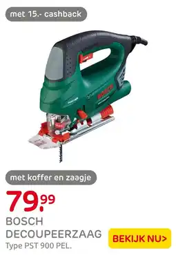 Praxis Bosch decoupeerzaag aanbieding