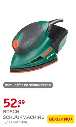 Praxis Bosch schuurmachine aanbieding