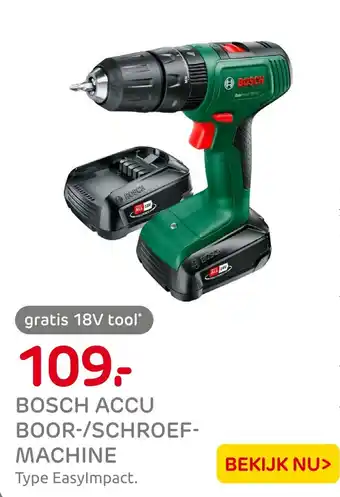 Praxis Bosch accu boor-/schroef- machine aanbieding