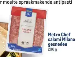 Makro Metro Chef salami Milano gesneden aanbieding