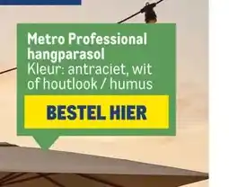 Makro Metro Professional hangparasol aanbieding
