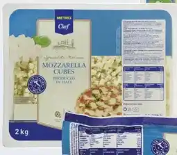 Makro Metro Chef Mozzarella blokjes aanbieding