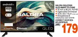 Correct Salora 32qled320 qled smart televisie aanbieding