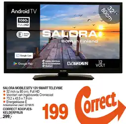 Correct Salora mobile32tv 12v smart televisie aanbieding