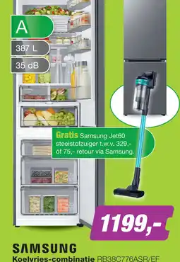 EP Samsung Koelvries-combinatie RB38C776ASR/EF aanbieding