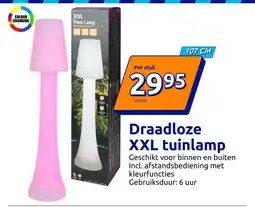 Action Draadloze XXL tuinlamp aanbieding