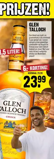 Dirck 3 Glen Talloch Whisky 150 cl aanbieding