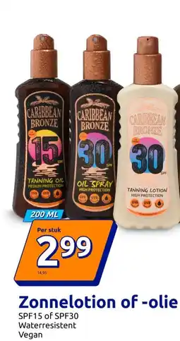 Action Zonnelotion of -olie aanbieding