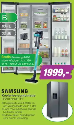 EP Samsung Koelvries-combinatie RS70F66KBTEF aanbieding