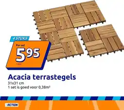 Action Acacia terrastegels aanbieding