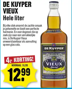 Dirck 3 De Kuyper Vieux 100 cl aanbieding
