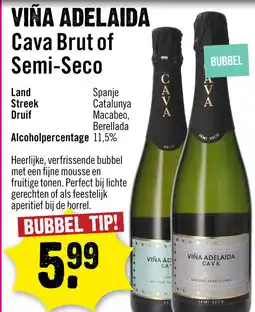 Dirck 3 Vina Adelaida Cava Brut 75 cl aanbieding