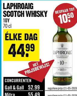 Dirck 3 Laphroaig 10 Year Old Islay Single Malt Scotch Whisky 70 cl aanbieding