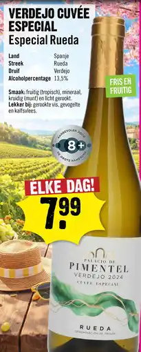 Dirck 3 Palacio de Pimentel Rueda Verdejo Cuvée Especial 75 cl aanbieding