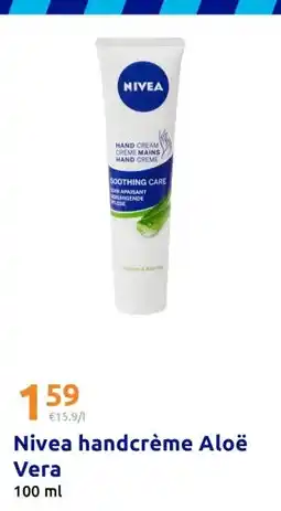 Action Nivea handcrème Aloë Vera aanbieding