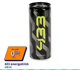 Action 433 energydrink aanbieding