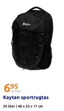 Action Kaytan sportrugtas aanbieding