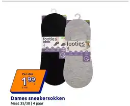Action Dames sneakersokken aanbieding