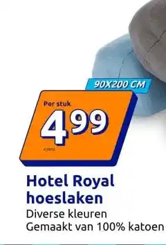 Action Hotel Royal hoeslaken aanbieding