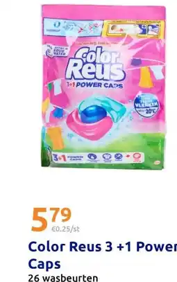 Action Color Reus 3 +1 Power Caps aanbieding
