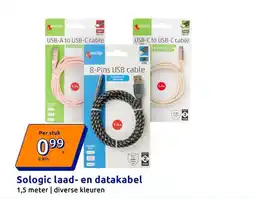 Action Sologic laad- en datakabel aanbieding