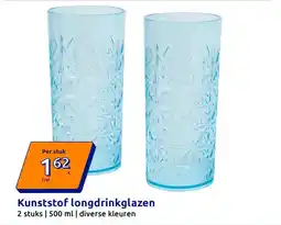 Action Kunststof longdrinkglazen aanbieding