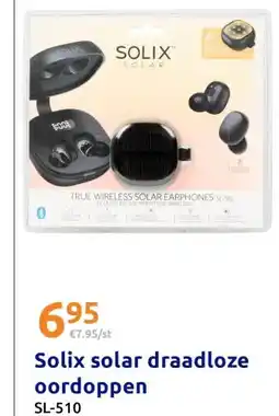 Action Solix solar draadloze oordoppen aanbieding