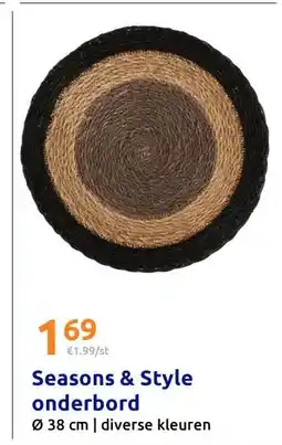 Action Seasons & Style onderbord aanbieding