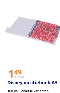 Action Disney notitieboek A5 aanbieding